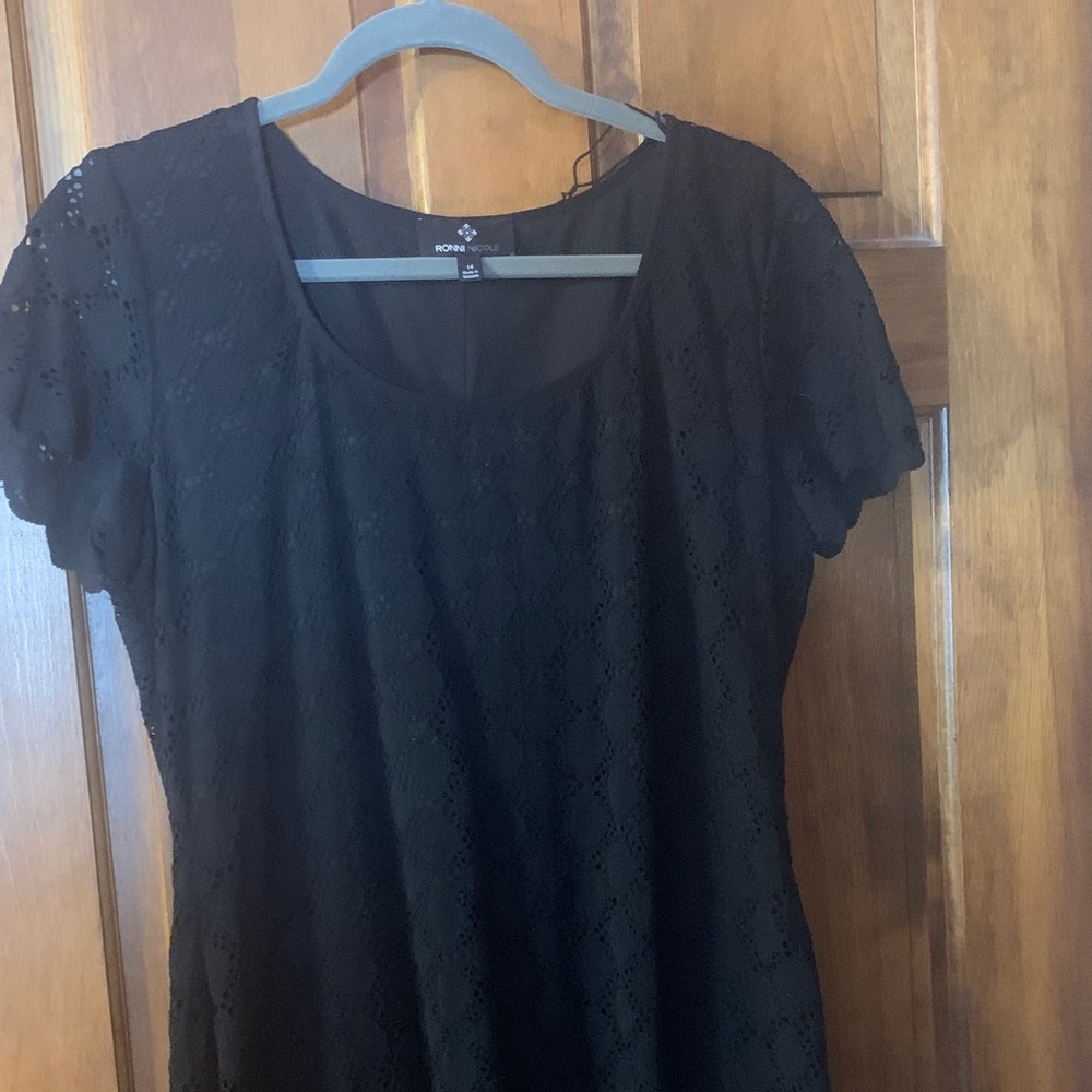 Ronnie Nicole Black Lace Women's dress